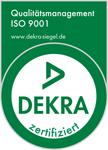 Dekra-Siegel Qualitätsmanagement nach ISO 9001